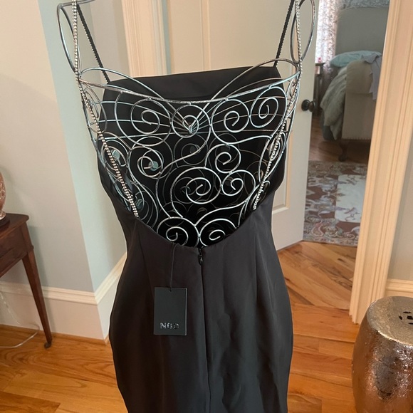 NBD Rhinestones Dress | Black mini dress with rhinestone straps | NBD on Revolve - Picture 6 of 6